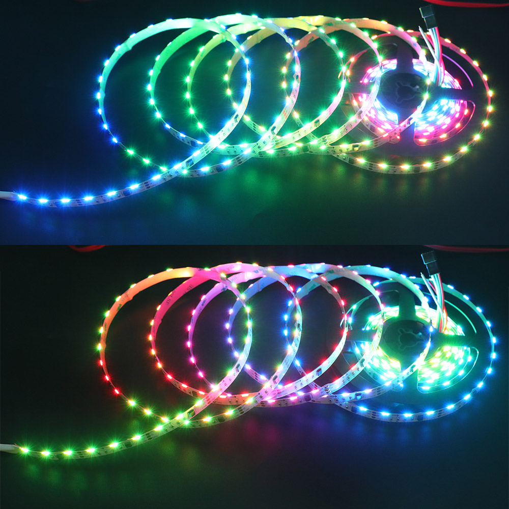 UCS1903 12V Side Emitting LED Strip Lights Full Color Chasing UCS1903 12V Side Emitting LED Strip Lights Full Color Chasing